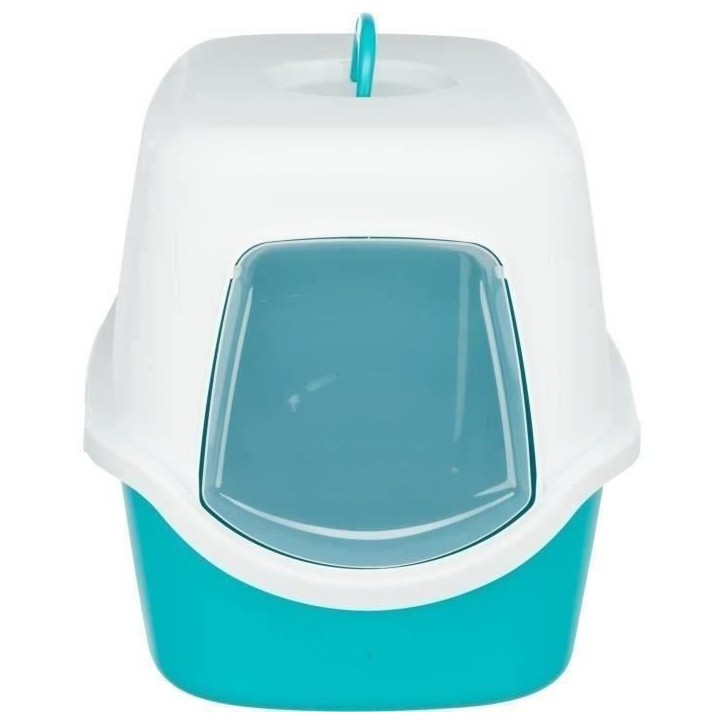 TRIXIE Bac a litiere Vico 40*40*56 cm - Aigue-marine - Pour chat