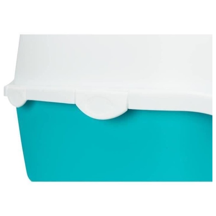 TRIXIE Bac a litiere Vico 40*40*56 cm - Aigue-marine - Pour chat