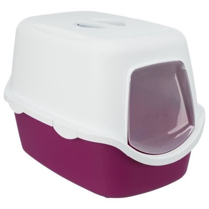 Bac a litiere TRIXIE Vico - Couvercle - 40 × 40 × 56 cm - Baie et blanc