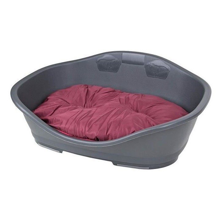 Corbeille en plastique - KERBL - Sleepers - 80,5 x 55 x 32 cm - Gris