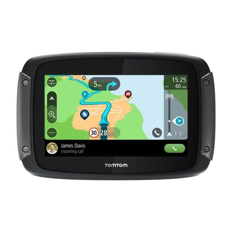 TomTom GPS Moto RIDER 550 Premium Pack - 4, 3 pouces, Carte Monde, Tom