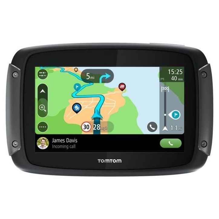 TomTom GPS Moto RIDER 550 Premium Pack - 4, 3 pouces, Carte Monde, TomTom Traffic, Alertes des zones de Danger, Appel Mains-Libr TomTom GPS Moto RIDER 550 Premium Pack - 4, 3 pouces, Carte Monde, TomTom Traffic, Alertes des zones de Danger, Appel Mains-Libr