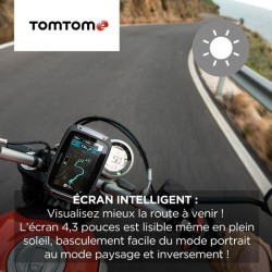 TomTom GPS Moto RIDER 550 Premium Pack - 4, 3 pouces, Carte Monde, Tom