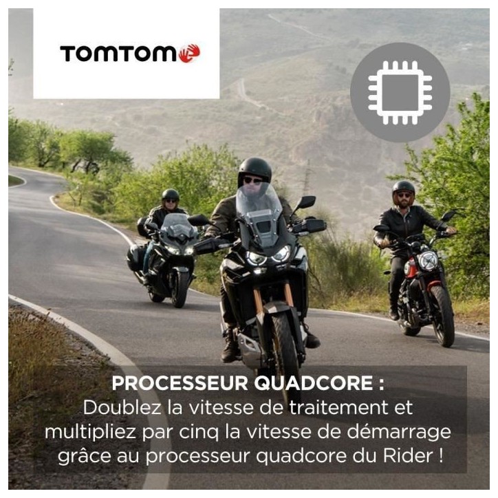 TomTom GPS Moto RIDER 550 Premium Pack - 4, 3 pouces, Carte Monde, TomTom Traffic, Alertes des zones de Danger, Appel Mains-Libr TomTom GPS Moto RIDER 550 Premium Pack - 4, 3 pouces, Carte Monde, TomTom Traffic, Alertes des zones de Danger, Appel Mains-Libr