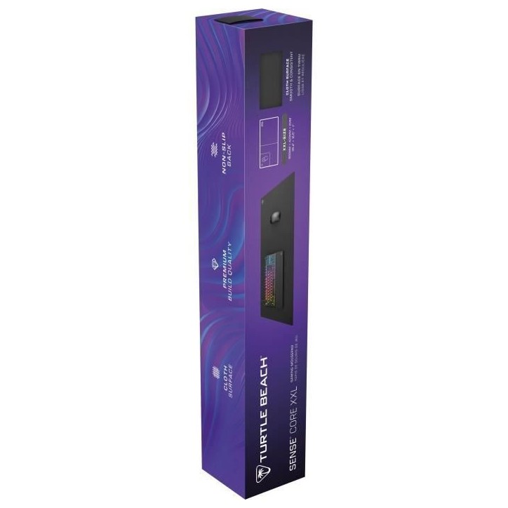 Tapis de souris de jeu - Turtle Beach SenseCore XXL - Surface micro-tissée, équilibré, confortable Tapis de souris de jeu - Turtle Beach SenseCore XXL - Surface micro-tissée, équilibré, confortable