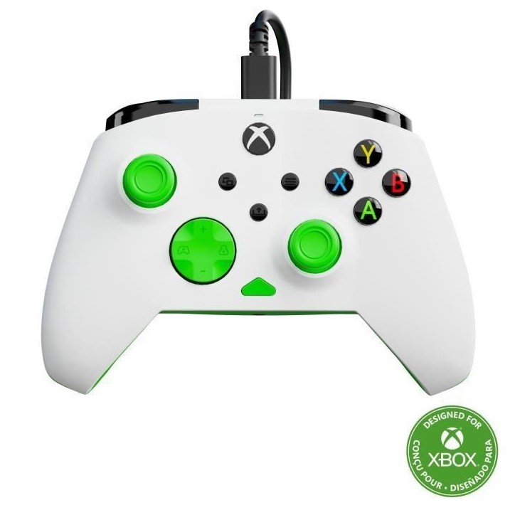 Manette de jeu - Xbox Series X|S, Xbox One et PC - Rematch Core - RGB - Filaire - Blanc / Vert - TURTLE BEACH Manette de jeu - Xbox Series X|S, Xbox One et PC - Rematch Core - RGB - Filaire - Blanc / Vert - TURTLE BEACH