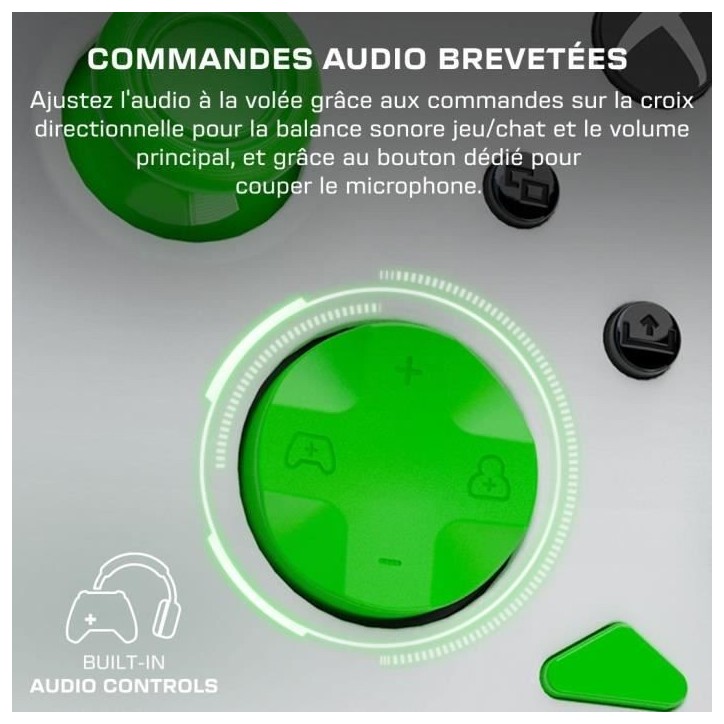 Manette de jeu - Xbox Series X|S, Xbox One et PC - Rematch Core - RGB - Filaire - Blanc / Vert - TURTLE BEACH Manette de jeu - Xbox Series X|S, Xbox One et PC - Rematch Core - RGB - Filaire - Blanc / Vert - TURTLE BEACH