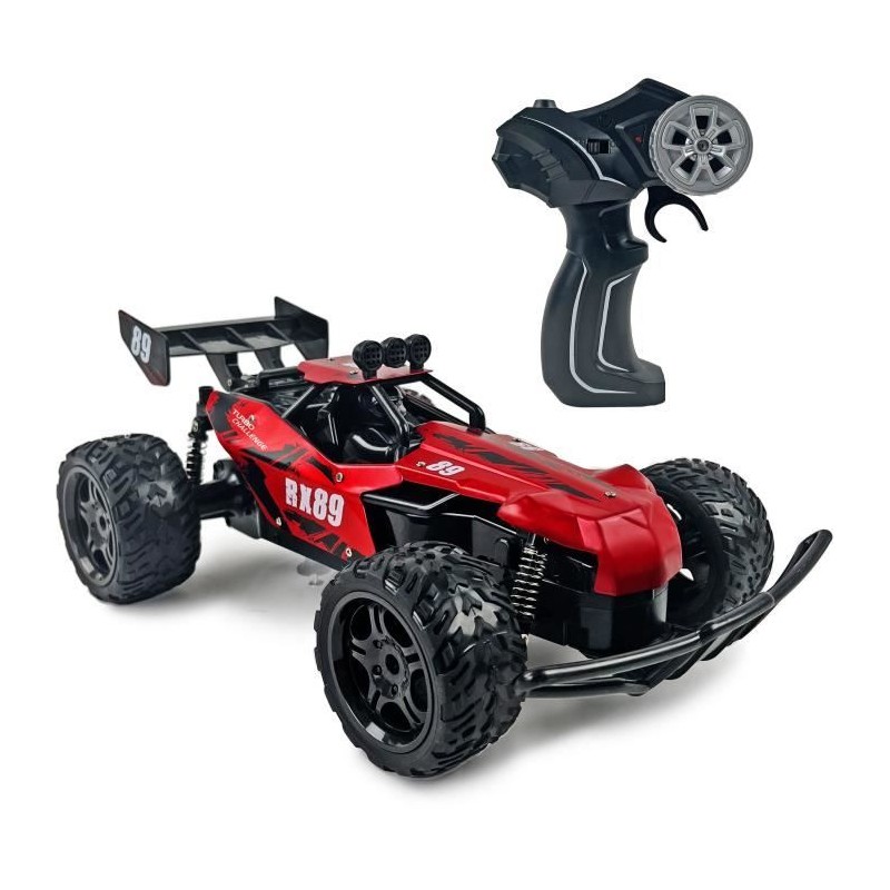 Voiture Télécommandée - TURBO CHALLENGE - RX Car 89 093721 - Rouge Voiture Télécommandée - TURBO CHALLENGE - RX Car 89 093721 - Rouge