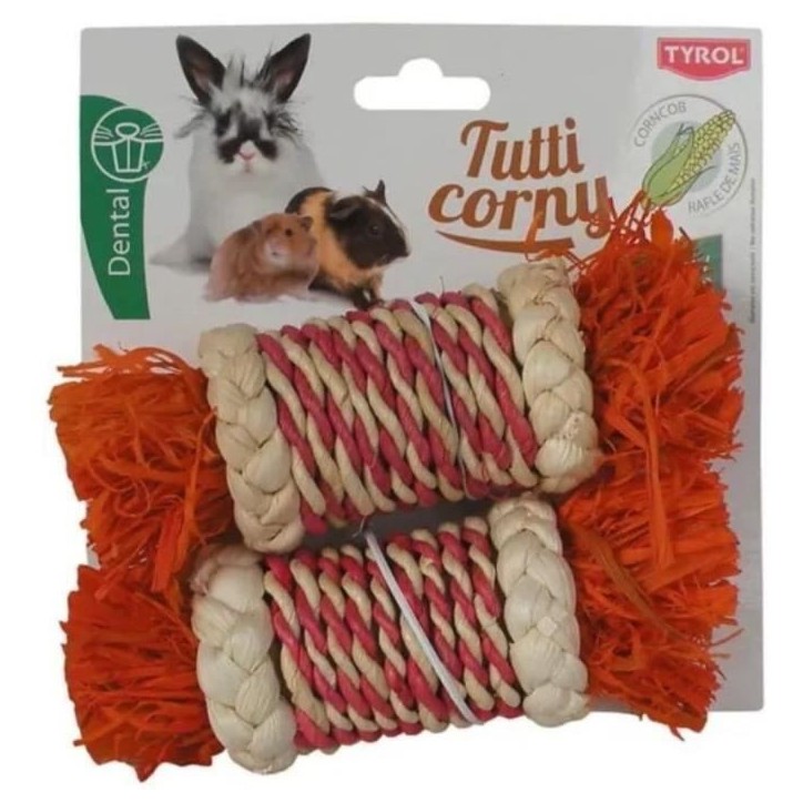 Accessoire rongeur - TYROL - Ballotins feuilles de mais x2 - 17 x 5,6 x 5,6 cm Accessoire rongeur - TYROL - Ballotins feuilles de mais x2 - 17 x 5,6 x 5,6 cm