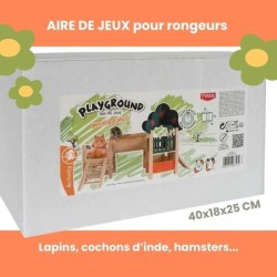 Accessoire rongeur - TYROL - Aire de jeux - 40 x 18 x 25 cm - Tunnel 3