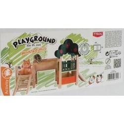 Accessoire rongeur - TYROL - Aire de jeux - 40 x 18 x 25 cm - Tunnel 3