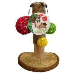 Accessoire rongeur - TYROL - Arbre a lapin - Pommier - 14 x 19 x 26 cm
