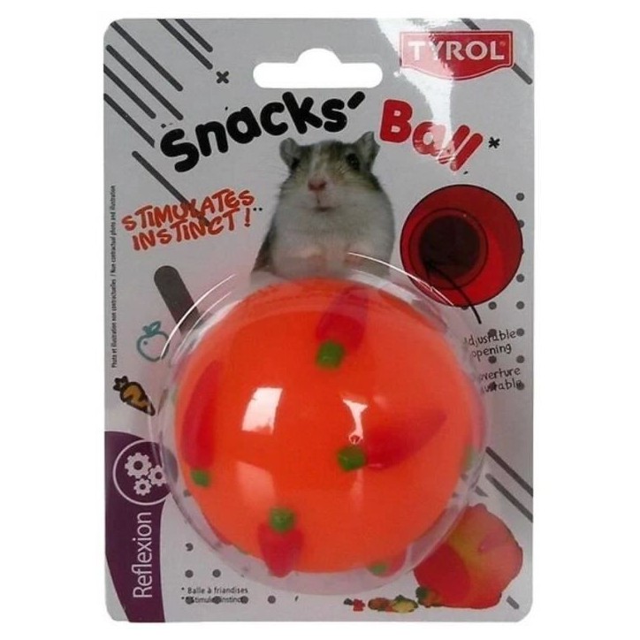 Jouet rongeur - TYROL - Balle a Friandises - Ø 7,5cm