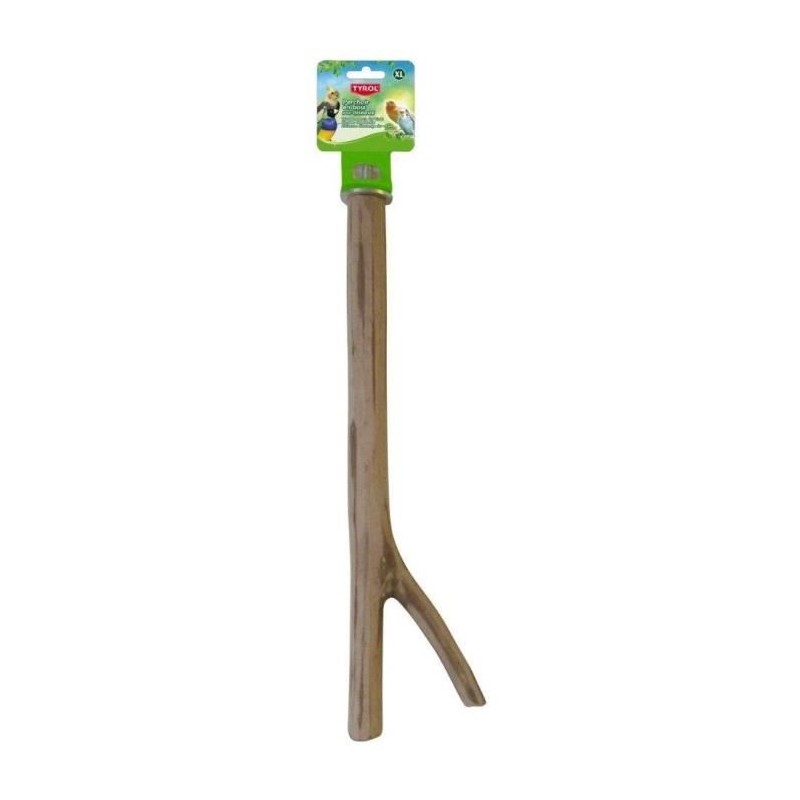 Accessoire oiseau - TYROL - Perchoir branche - Taille S 20cm - Bois na