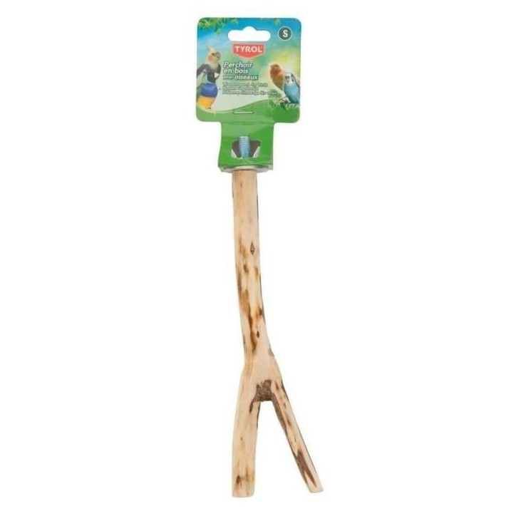 Accessoire oiseau - TYROL - Perchoir branche - Taille L 30cm - Bois naturel Accessoire oiseau - TYROL - Perchoir branche - Taille L 30cm - Bois naturel