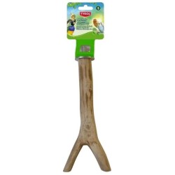 Accessoire oiseau - TYROL - Perchoir branche - Taille L 30cm - Bois na