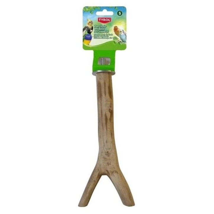 Accessoire oiseau - TYROL - Perchoir branche - Taille L 30cm - Bois naturel Accessoire oiseau - TYROL - Perchoir branche - Taille L 30cm - Bois naturel