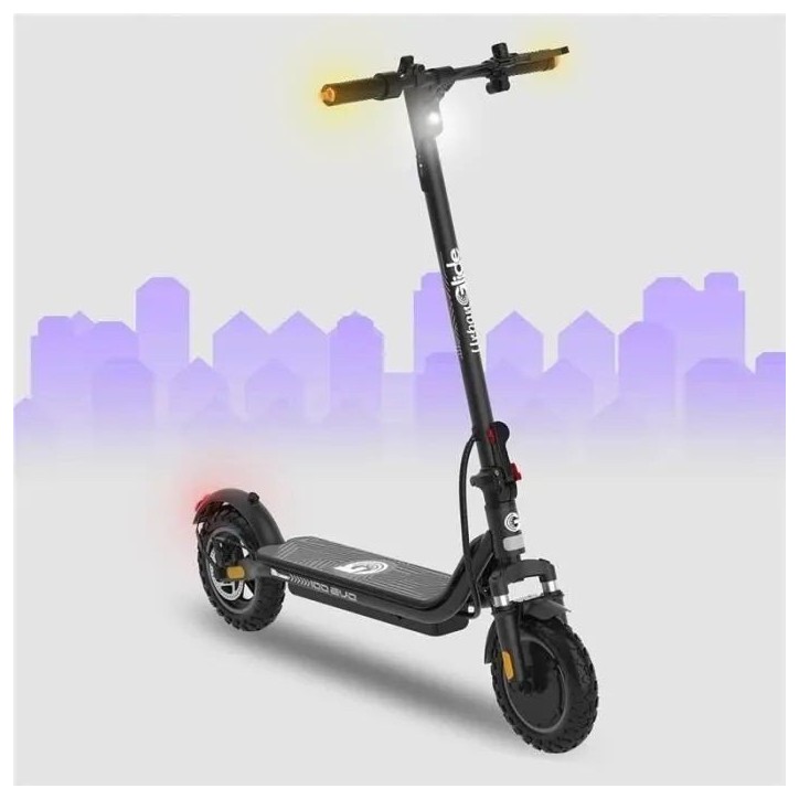 Trottinette électrique - URBANGLIDE - 100 EVO - 450 W - Pneus 10 - Max 25 km/h - Autonomie jusqu'a 25 km Trottinette électrique - URBANGLIDE - 100 EVO - 450 W - Pneus 10 - Max 25 km/h - Autonomie jusqu'a 25 km