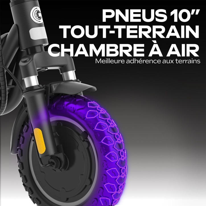 Trottinette électrique - URBANGLIDE - 100 EVO - 450 W - Pneus 10 - Max 25 km/h - Autonomie jusqu'a 25 km Trottinette électrique - URBANGLIDE - 100 EVO - 450 W - Pneus 10 - Max 25 km/h - Autonomie jusqu'a 25 km