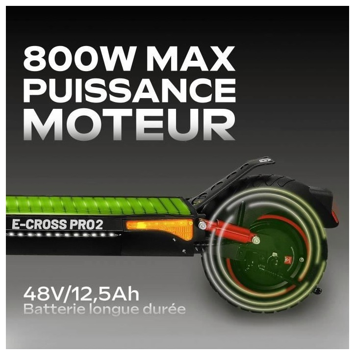 Trottinette électrique tout terrain - URBANGLIDE - ECROSS PRO 2 - 10 - 48V - 800 W - 13Ah - Autonomie 50KM Trottinette électrique tout terrain - URBANGLIDE - ECROSS PRO 2 - 10 - 48V - 800 W - 13Ah - Autonomie 50KM