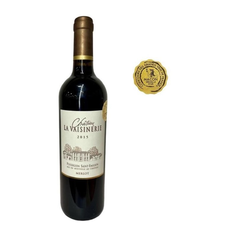 Château La Vaisinerie 2015 Puisseguin Saint-Emilion - Vin rouge de Bo