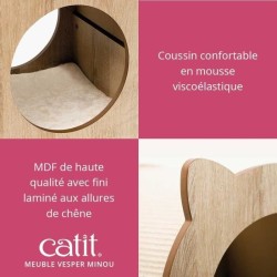 Meuble a griffer pour chat - CATIT - Vesper Minou - Tapis a griffer en