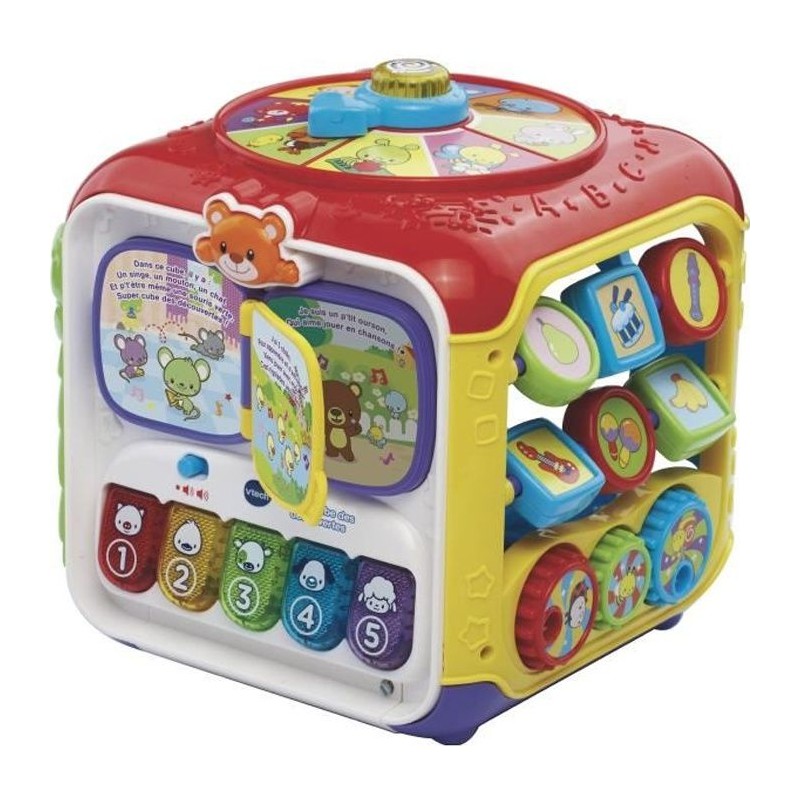 Cube des découvertes interactif VTECH BABY - Multicolore - 10 mélodi