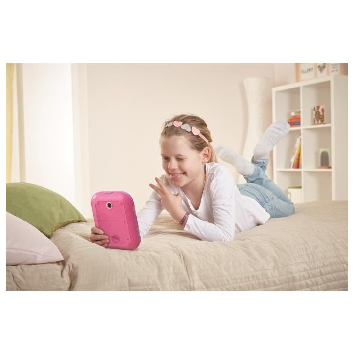 Agenda électronique VTECH Kidisecrets Selfie Music Rose avec lecteur MP3 pour filles de 6 a 12 ans