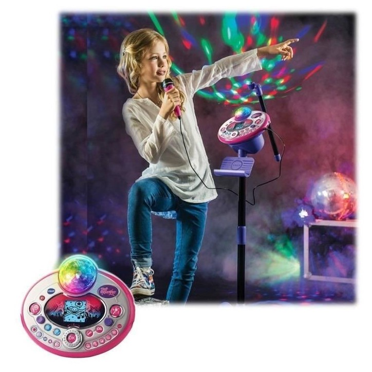 VTECH - Kidi Superstar Lightshow Rose - Micro Karaoké Enfant