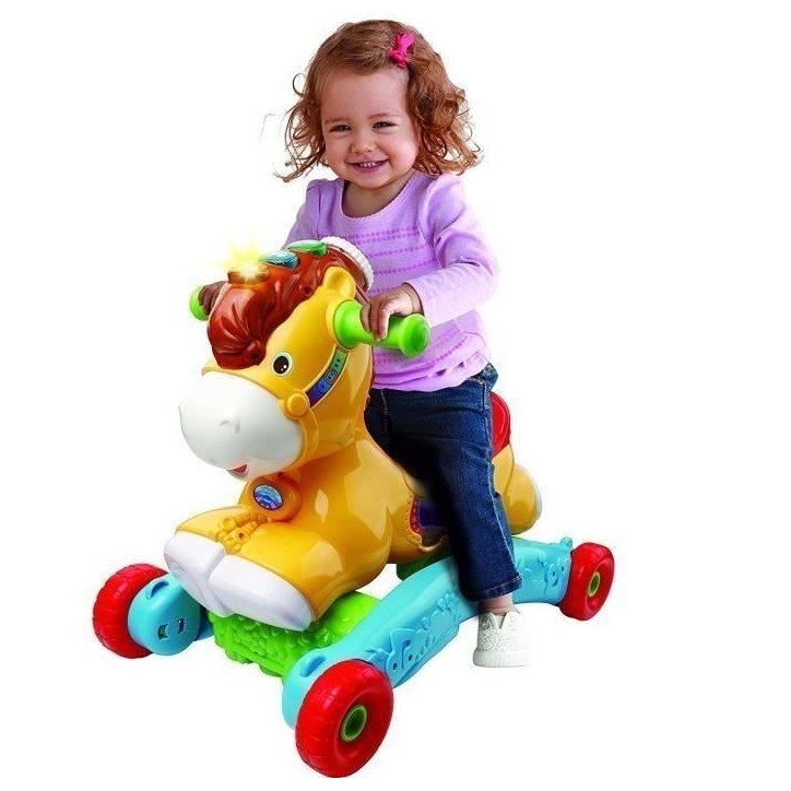Porteur a Bascule P'tit Galop, Mon Poney Basculo 2en1 - VTECH BABY - Parlant et Lumineux - Multicolore Porteur a Bascule P'tit Galop, Mon Poney Basculo 2en1 - VTECH BABY - Parlant et Lumineux - Multicolore