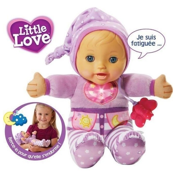 VTECH - Little Love - Mon Bébé a Bercer - Poupée Interactive Rose - Des 12 mois VTECH - Little Love - Mon Bébé a Bercer - Poupée Interactive Rose - Des 12 mois
