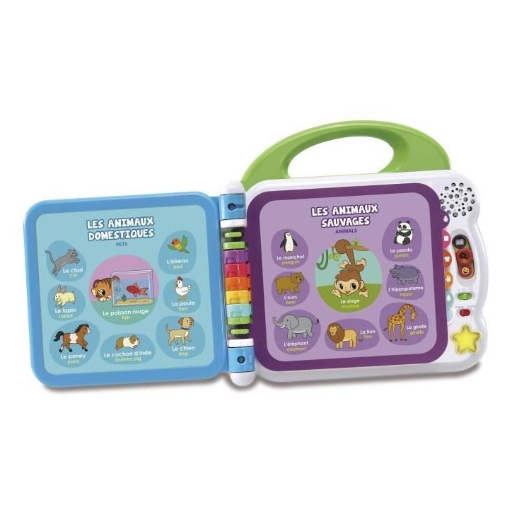Livre Interactif - VTECH - Mon Imagier Bilingue - 100 Mots - Bébé - 3 Modes de Jeu