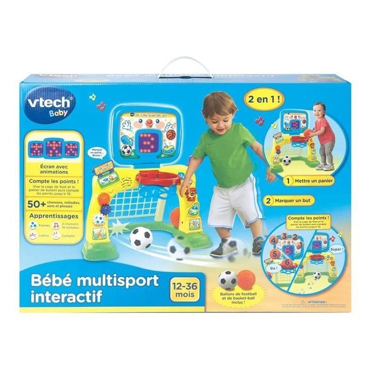 Jeu interactif Bébé Multisport Intéractif - VTECH - Basket/Foot - 12 a 36 mois