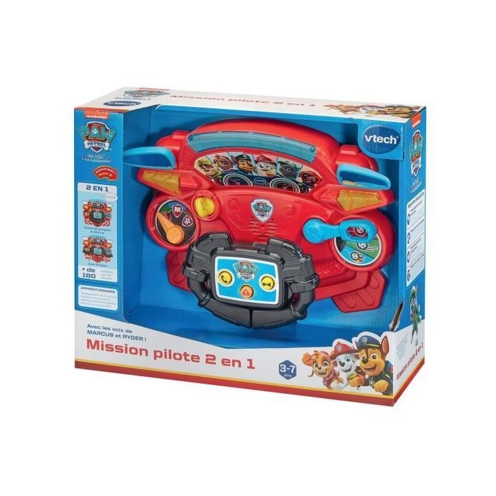 VTECH PAT PATROUILLE - MISSION PILOTE 2 EN 1 VTECH PAT PATROUILLE - MISSION PILOTE 2 EN 1