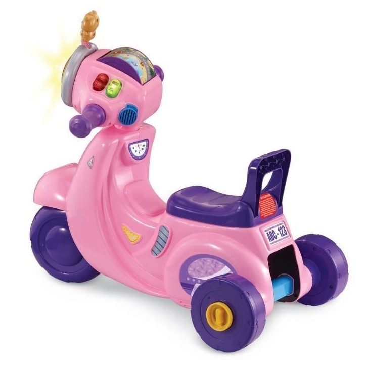 VTECH PORTEUR SCOOTER INTERACTIF 3 EN 1 ROSE