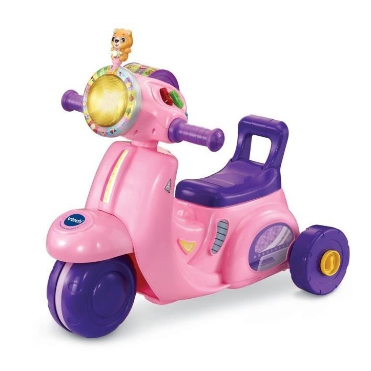 VTECH PORTEUR SCOOTER INTERACTIF 3 EN 1 ROSE