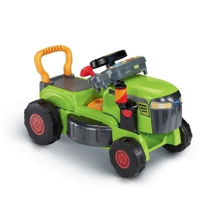 VTECH BABY - SUPER TRACTEUR MAGI TONDEUSE Evolutif 3 en 1 - VERT - Multicolore