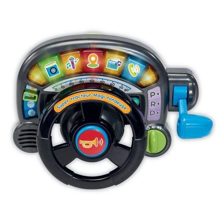 VTECH BABY - SUPER TRACTEUR MAGI TONDEUSE Evolutif 3 en 1 - VERT - Multicolore