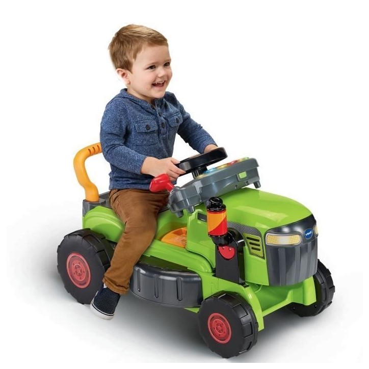 VTECH BABY - SUPER TRACTEUR MAGI TONDEUSE Evolutif 3 en 1 - VERT - Multicolore