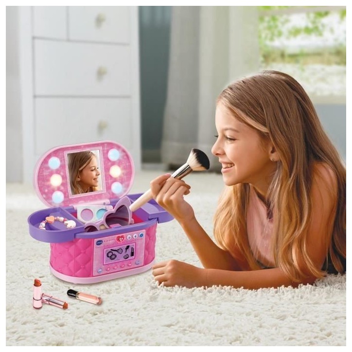 VTECH - KIDISECRETS - MA MALLETTE BEAUTÉ MAGIQUE - Rose