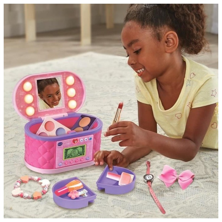 VTECH - KIDISECRETS - MA MALLETTE BEAUTÉ MAGIQUE - Rose