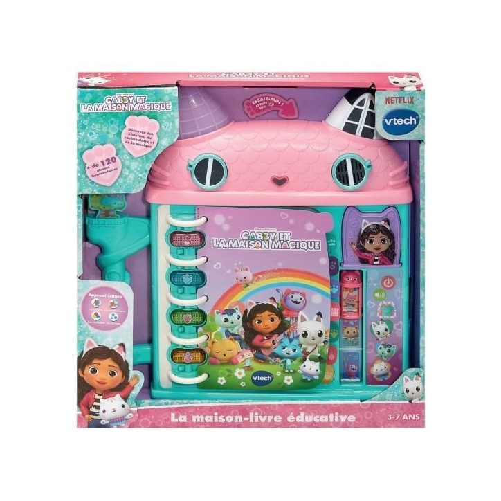 VTECH - GABBY ET LA MAISON MAGIQUE - LA MAISON-LIVRE ÉDUCATIVE - Multicolore
