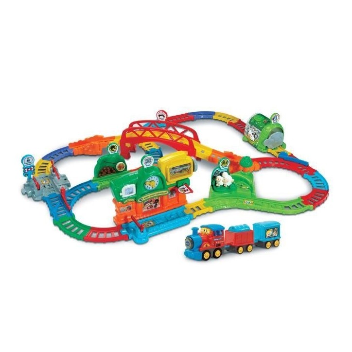 VTECH - TUT TUT BOLIDES - SUPER CIRCUIT TRAIN ÉDUCATIF (ADAM, TRAIN MARCHAND) - Multicolore VTECH - TUT TUT BOLIDES - SUPER CIRCUIT TRAIN ÉDUCATIF (ADAM, TRAIN MARCHAND) - Multicolore