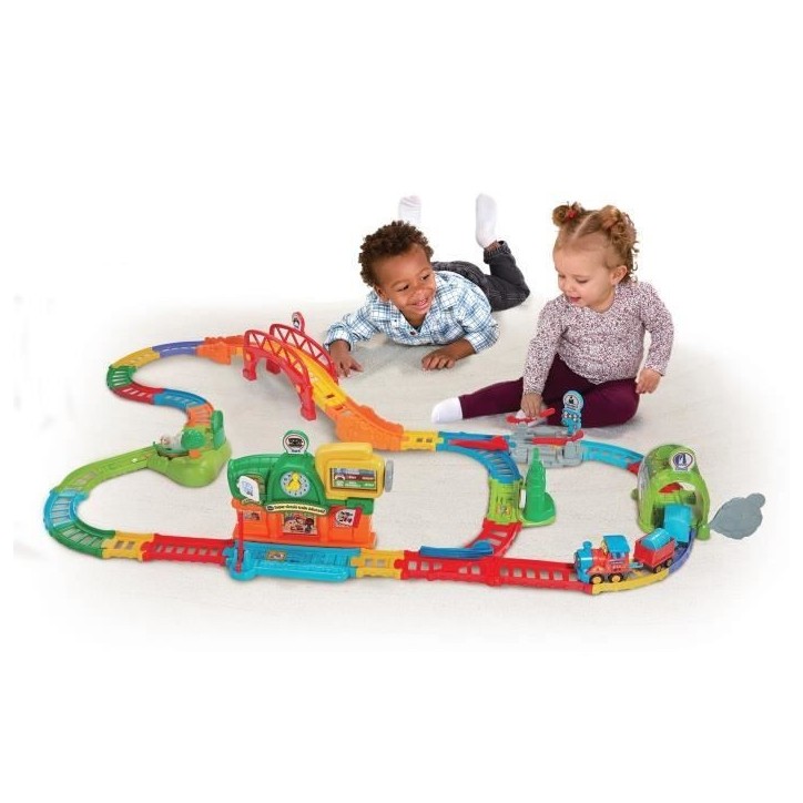 VTECH - TUT TUT BOLIDES - SUPER CIRCUIT TRAIN ÉDUCATIF (ADAM, TRAIN MARCHAND) - Multicolore VTECH - TUT TUT BOLIDES - SUPER CIRCUIT TRAIN ÉDUCATIF (ADAM, TRAIN MARCHAND) - Multicolore