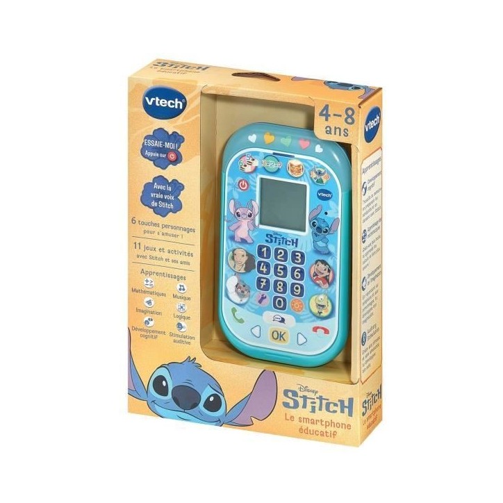 VTECH - STITCH - LE SMARTPHONE ÉDUCATIF - Bleu