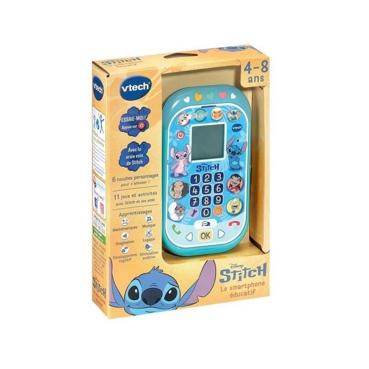 VTECH - STITCH - LE SMARTPHONE ÉDUCATIF - Bleu