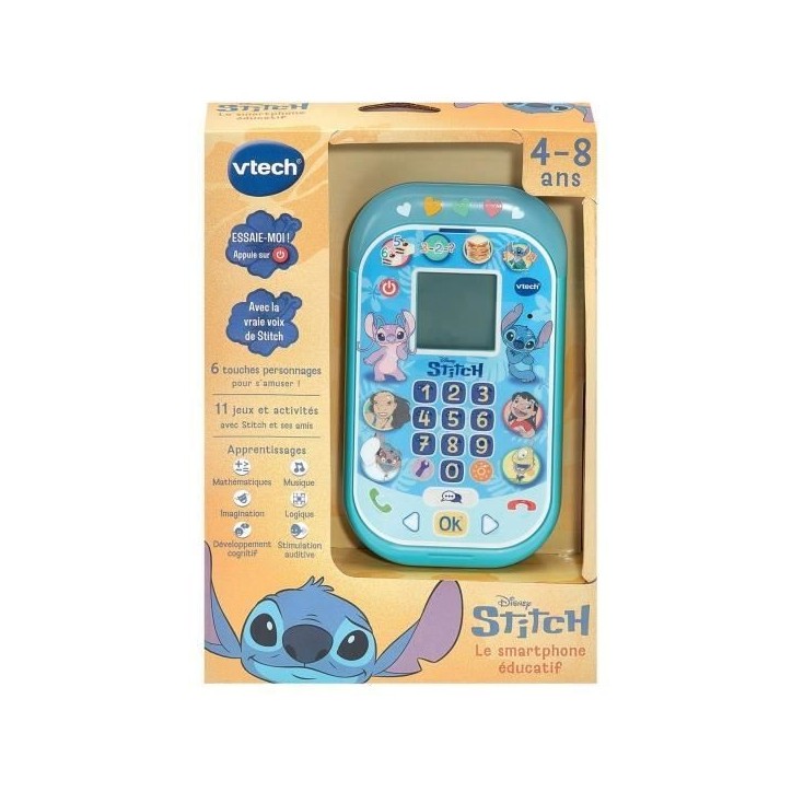 VTECH - STITCH - LE SMARTPHONE ÉDUCATIF - Bleu