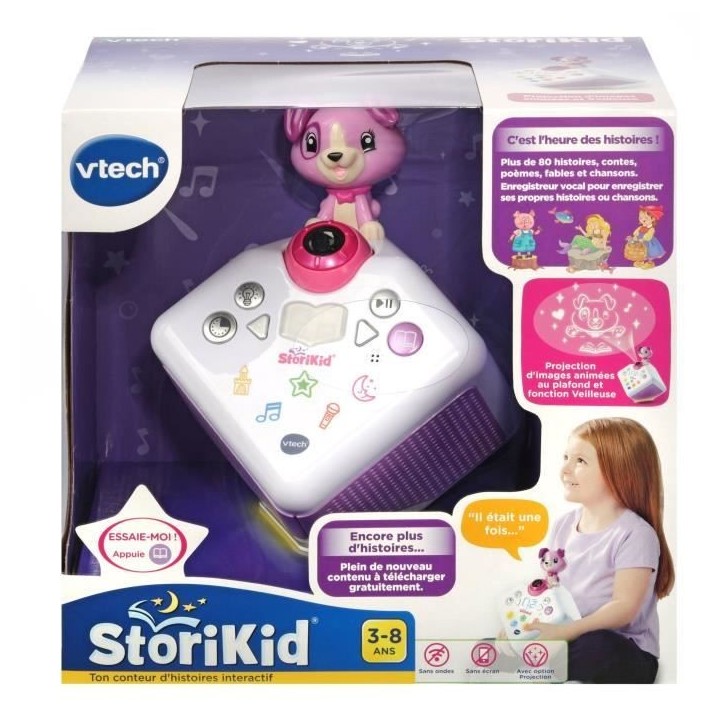 VTECH - Storikid - Mon Conteur d'Histoires - Rose - Divertissement électronique - 3 a 8 ans VTECH - Storikid - Mon Conteur d'Histoires - Rose - Divertissement électronique - 3 a 8 ans