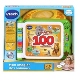 VTECH - Mon Imagier Bilingue - 100 Animaux - Livre interactif bilingue