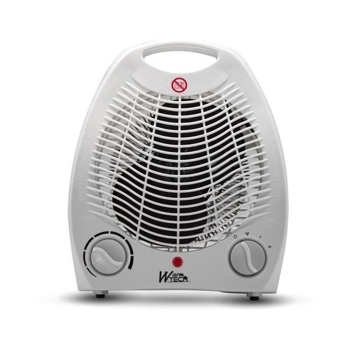 Chauffage soufflant - 2000W - WARM TECH - 240V - Jusqu'a 15m3 - Blanc